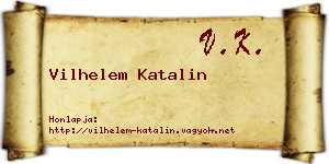 Vilhelem Katalin névjegykártya