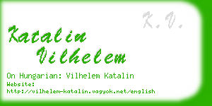 katalin vilhelem business card